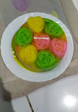 Foto resep Puding bunga ceria