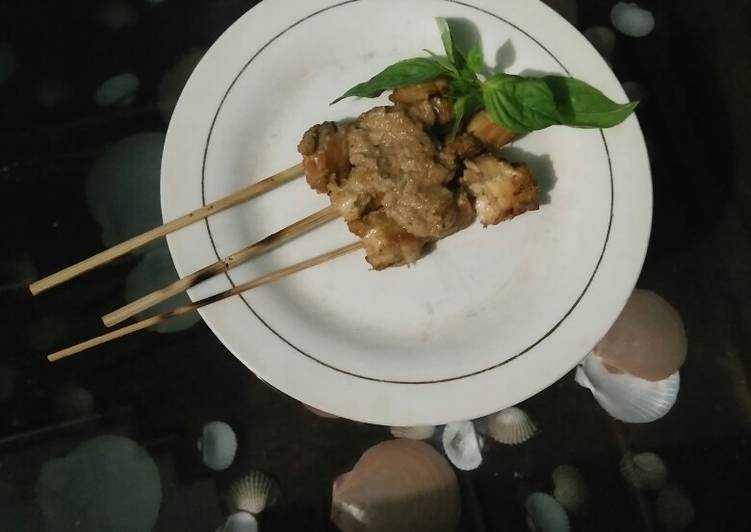 Sate tuna bumbu kacang no msg no minyak