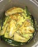 Cơm gà nấu nồi cơm điện