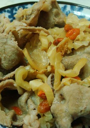 自製酸白菜炒肉片 的食譜成品照片