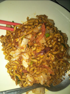 Foto resep Mie telur pedas manis