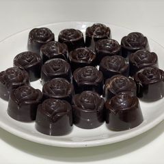 A picture of Dark almond chocolates.