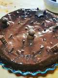 Torta al cioccolato decorata