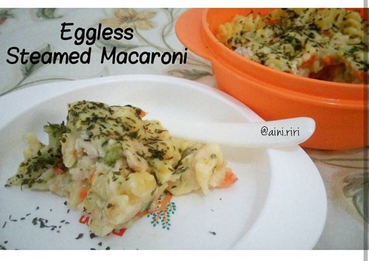 Resep MPAsi 1y up Eggless Steamed Macaroni Anti Gagal