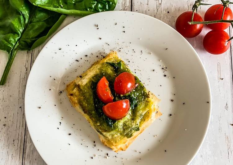 Simple Way to Make Any-night-of-the-week Spinach & Pesto Tartlets