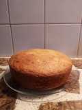 Torta de banana y dulce de membrillo