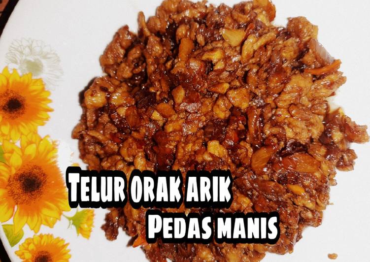  Resep  10 Telur  orak  arik  pedas  manis  oleh Nia Naia 