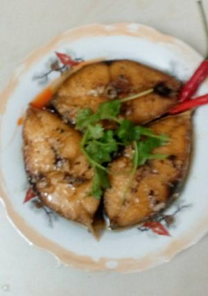 Hình của món cá thu chiên giòn.