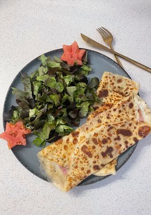 Une photo de Crêpes jambon/fromage