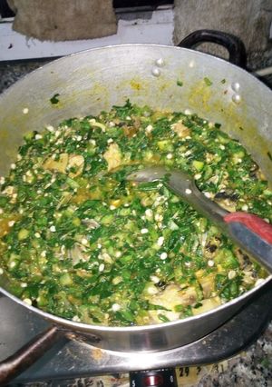 A picture of Fresh Okro Soup.