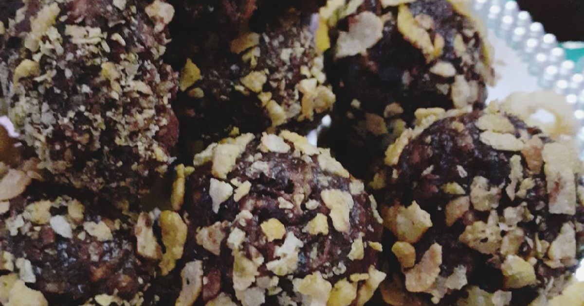 Chocolate Corn Balls Belgian Truffle Corn Balls Recipe by Ashi Mir ...