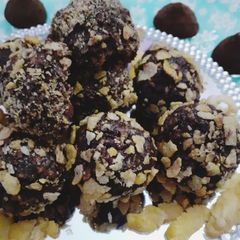 A picture of Chocolate Corn Balls Belgian Truffle Corn Balls.