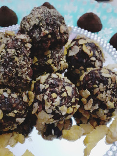 A picture of Chocolate Corn Balls Belgian Truffle Corn Balls.