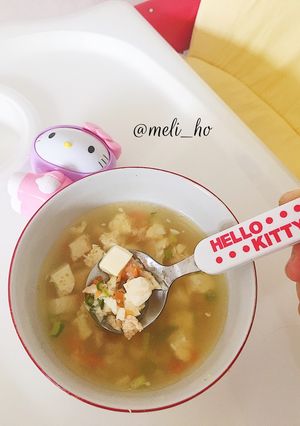 Foto resep Chicken Tofu Soup (MPASI)