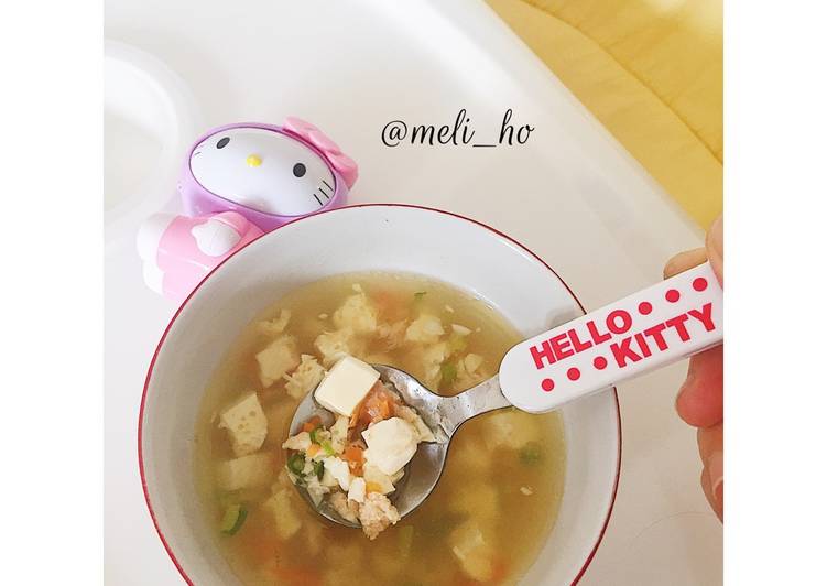 Resep Chicken Tofu Soup (MPASI) Anti Gagal