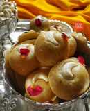 No-cook Roasted split gram laddu | Putani hittina laddu