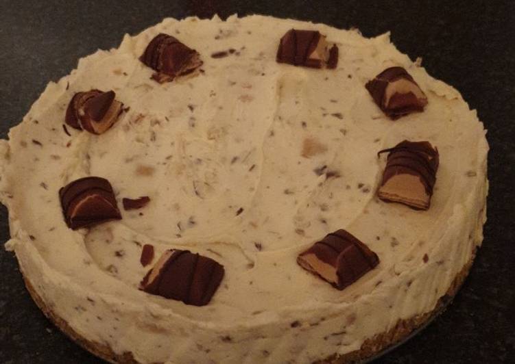 Simple Way to Make Super Quick Homemade NO BAKE Kinder beuno cheesecake