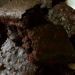 Vickys Fudgy Sweet Potato Brownies, GF DF EF SF NF A picture of Vickys Fudgy Sweet Potato Brownies, GF DF EF SF NF.