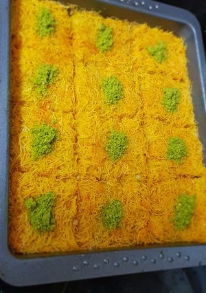 صورة لوصفة صينية كنافة بالقشطة والكريمة