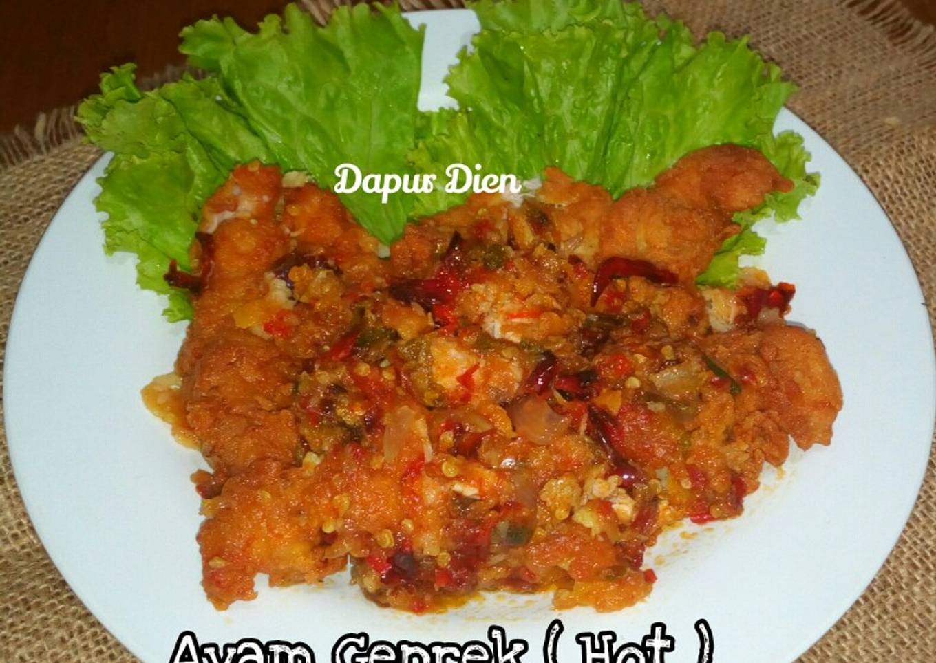 Ayam Geprek (Hot)