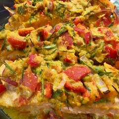A picture of Baked salmon inspired by arsik batak toba.
