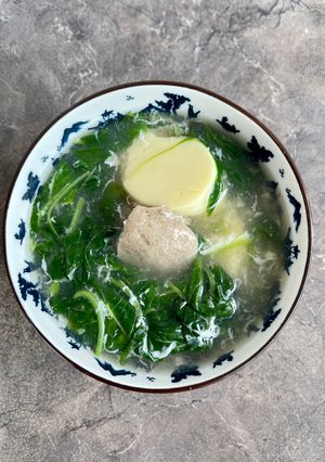 Foto resep Sup Bayam Putih Telur