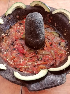 Una foto de Salsa de molcajete