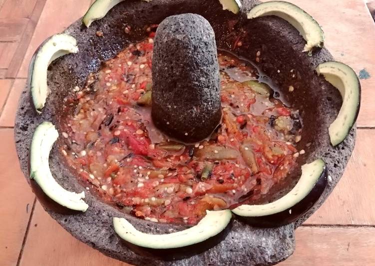 Salsa de molcajete Receta de Eloisa Diaz Cookpad