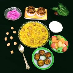 A picture of Chana Dal Kabuli Soya Khichdi.