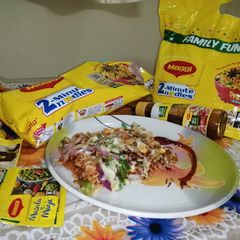 A picture of Maggi base cheese pizza.