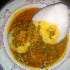 A picture of Tuwon shinkafa da taushe.