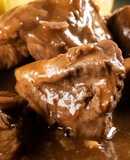 Sudado de carne con cerveza y miel