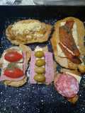 Milanesas con jamón y variedades