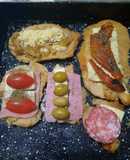 Milanesas con jamón y variedades
