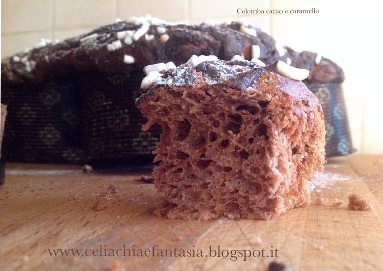 Colomba cacao e caramello - senza glutine