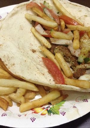 A picture of Falafel sandwiches.