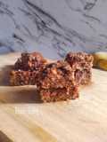 Bolu Oat Pisang Cokelat Lembut (Moist Banana Choco Oat Cake)