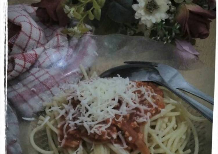 Langkah Mudah untuk Membuat Spaghetti bolognese paket ekonomis Anti Gagal