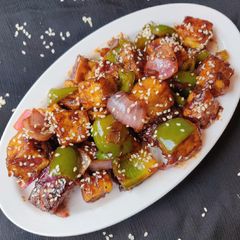 A picture of Sweet and Sour Tofu, Vegan Receipe.