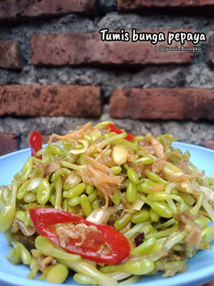 Foto resep Oseng bunga pepaya