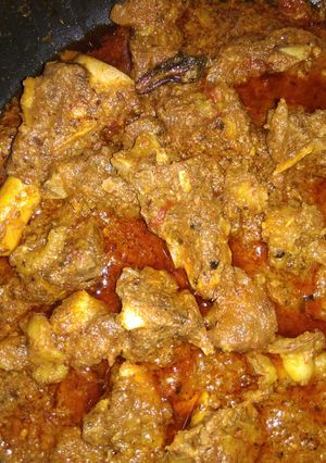 A picture of Kadhai mutton.