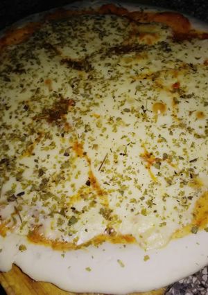 Una foto de Pizza sin horno