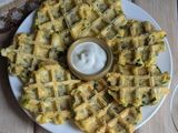 Вафлі із зеленою цибулею
