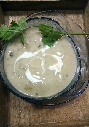 A picture of Cream of Mushroom Soup.