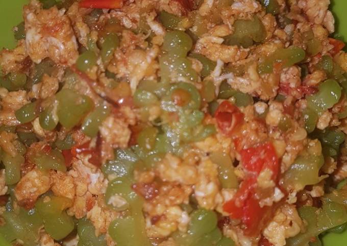 Cara Buat Pare tumis telur Sederhana Dan Enak