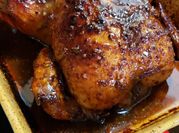 A picture of orange chicken glaze