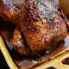 A picture of Orange Glazed Whole Chicken.