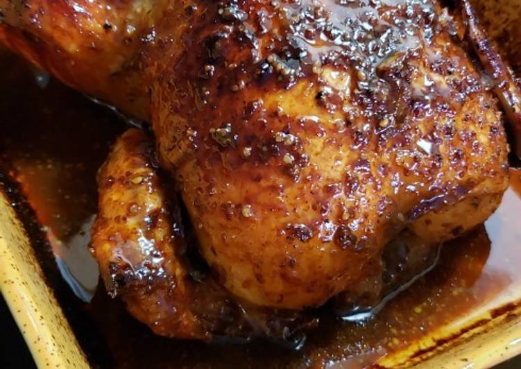 Simple Way to Prepare Super Quick Homemade Orange Glazed Whole Chicken