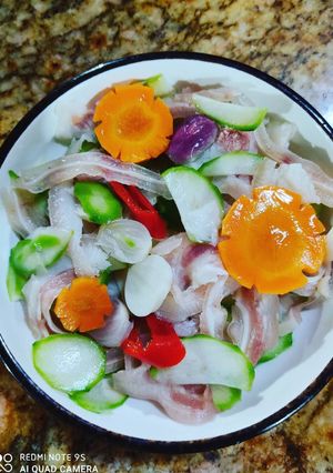 Hình của món Gỏi cóc thái trộn lỗ tai heo ngâm giấm 🥗😘.