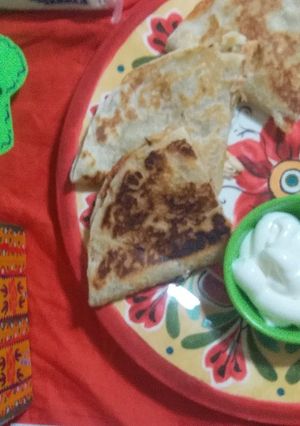 A picture of Cheese parathas.